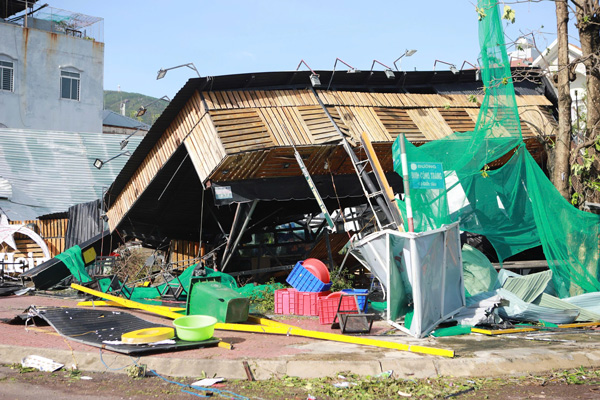 Nha hang Moc tren duong Quy Nhon sap. Anh: Hoai Luan