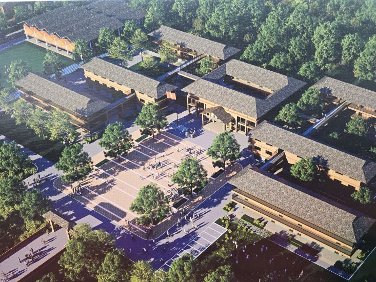 Phoi canh Truong Noi tru Lien cap Tieu hoc, Trung hoc co so xa Si Pa Phin, tinh Dien Bien. Anh: Van Thanh Chuong