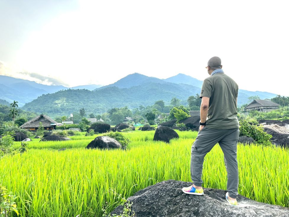 Ruong bac thang voi nhung hon da nguyen thuy khong lo ky quai o thon Ha Thanh. Anh: Ky Lam