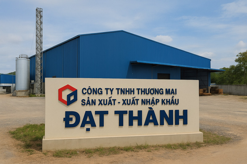 Dat Thanh Import-Export Production and Trading Company Limited was fined for environmental violations. Graphic photo: Dinh Dai