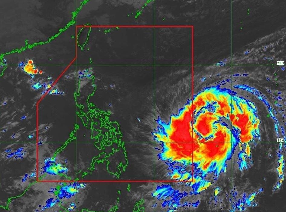 Satellite image of Typhoon Fung-wong at 10:40 a.m. on November 7, when the storm was east of the Philippines. Photo: PAGASA