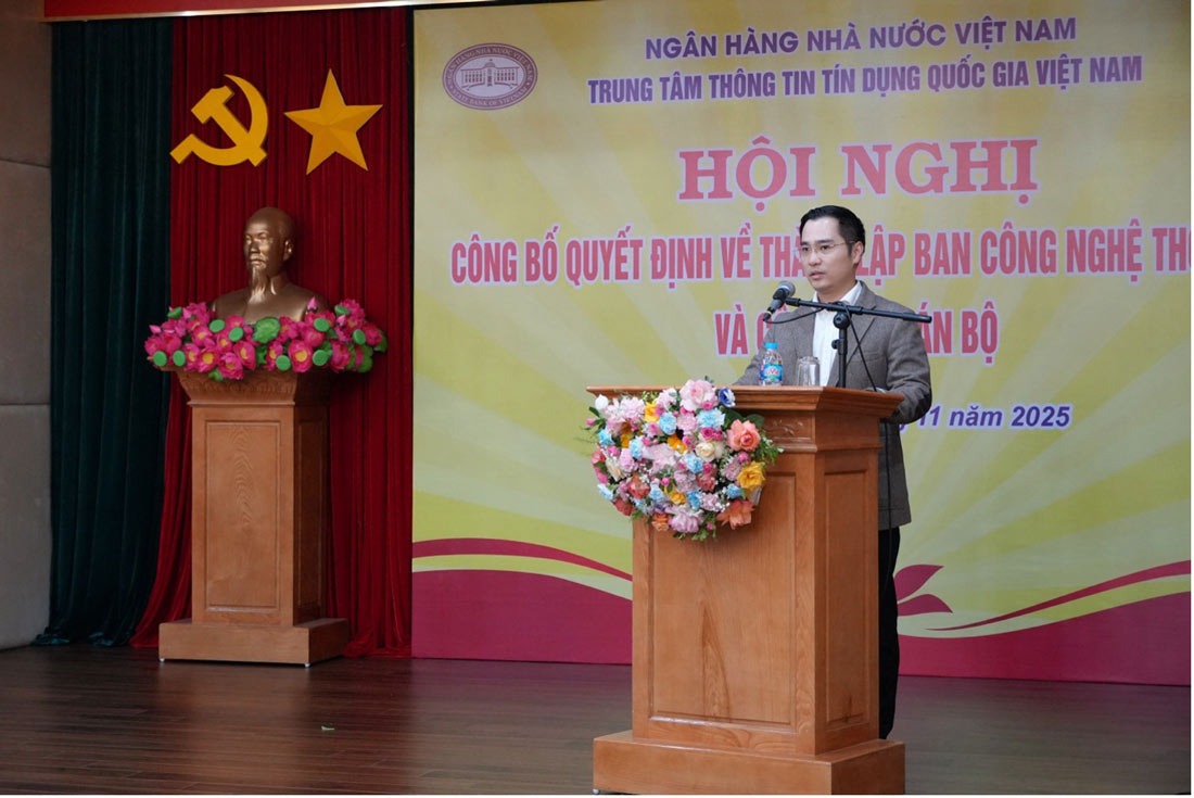 Ong Tran Trung Dung, Quyen Tong Giam doc CIC phat bieu tai hoi nghi.