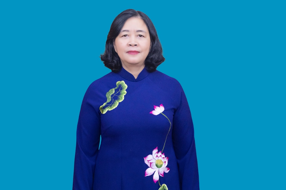 Ba Bui Thi Minh Hoai - Uy vien Bo Chinh tri, Bi thu Trung uong Dang, Bi thu Dang uy MTTQ, cac doan the Trung uong, Chu tich Uy ban Trung uong Mat tran To quoc Viet Nam. Anh: Quang Vinh