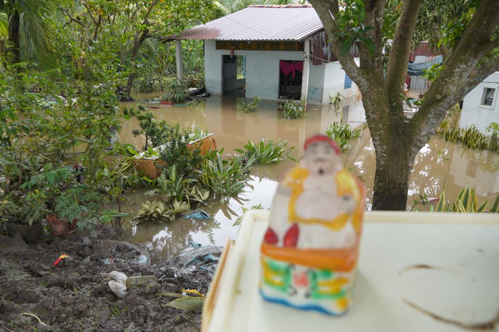 Nha ba Nguyen Thi Dung bi ngap nang. Anh: Ta Quang