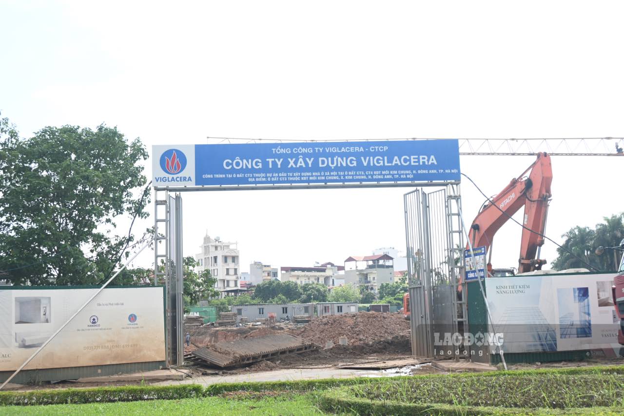 The land is undergoing a social housing project in Hanoi. Photo: Thanh Nhan