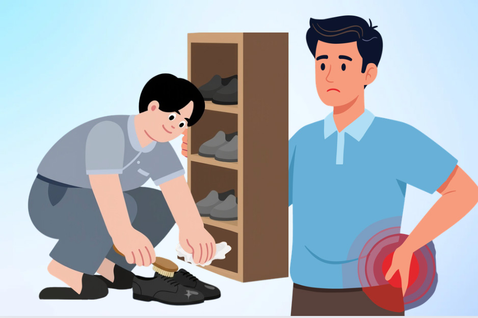 Unsupported shoes make the feet prone to deviating from position, leading to changes in gait and weight distribution. Graphics: Thien Nhan