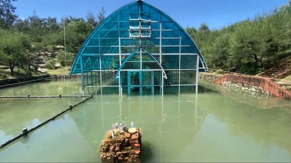 Il est necessaire d'etudier des solutions de lutte contre les inondations pour proteger la tour ancienne millenaire de Hue. Photo : Nguyen Luan