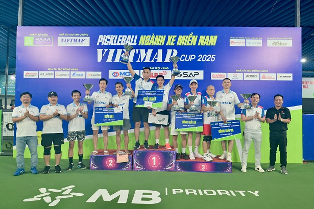 The 1st Southern Automobile Pickleball Tournament in 2025 ended after 2 exciting and exciting competitions. Photo: Dinh Thao