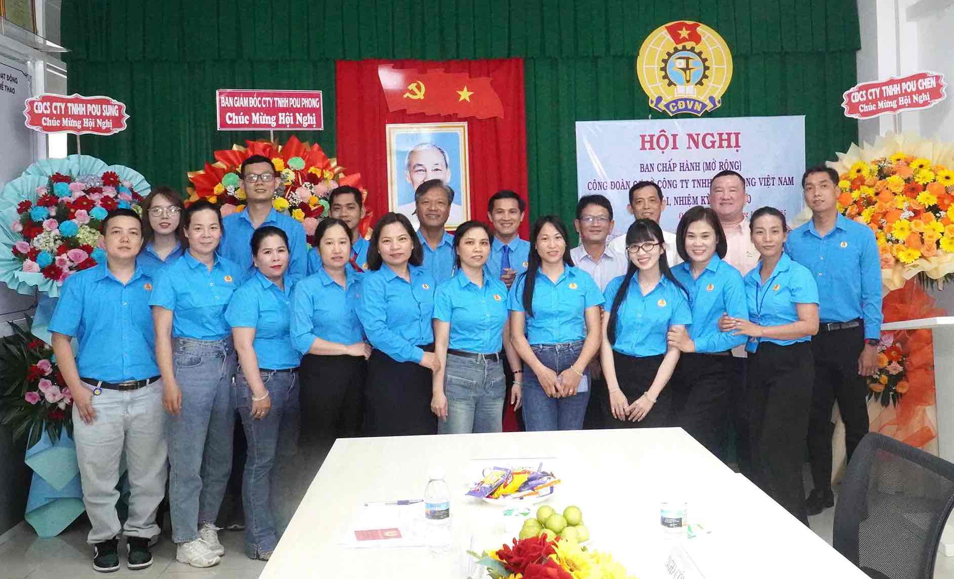 Hoi nghi Ban chap hanh (mo rong) Cong doan co so Cong ty TNHH Pou Phong Viet Nam lan thu I, nhiem ky 2025-2030.