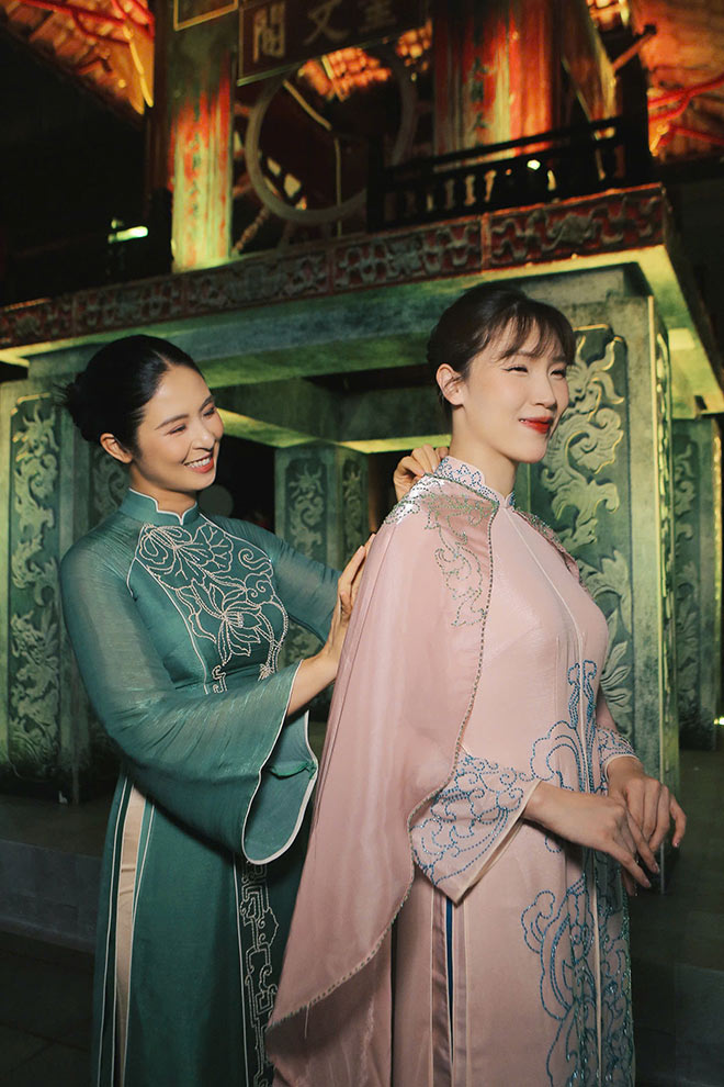 Ngoc Han va Hoa hau Phi Thuy Linh. Anh: Nhan vat cung cap