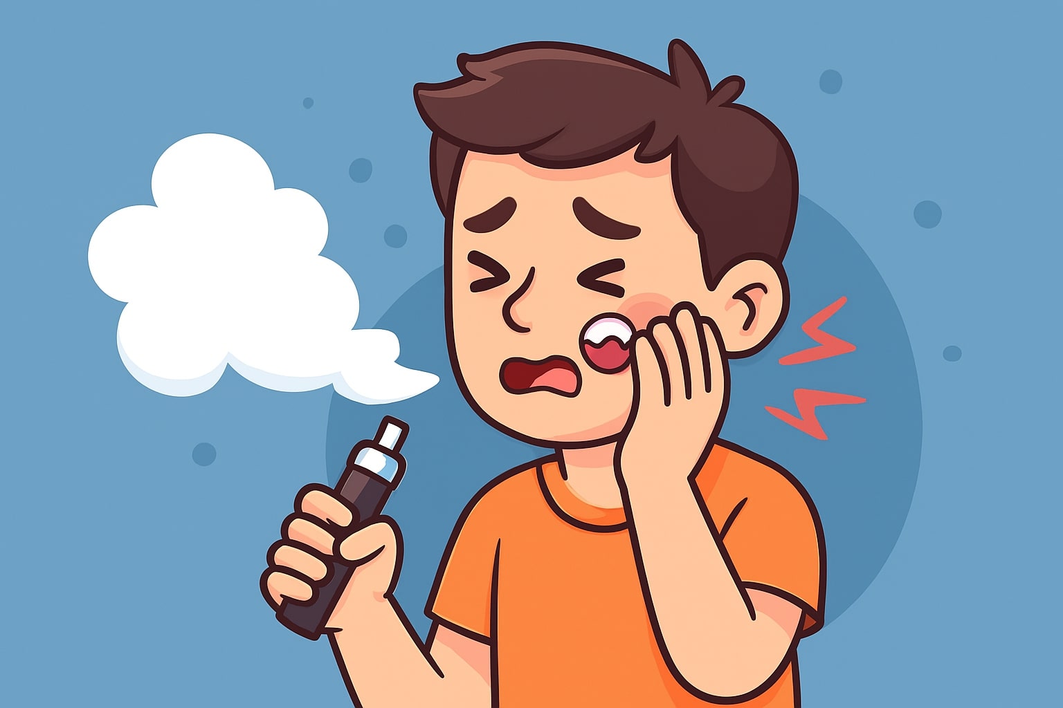 E-cigarettes may increase the risk of tooth decay. Graphics: Huong Giang