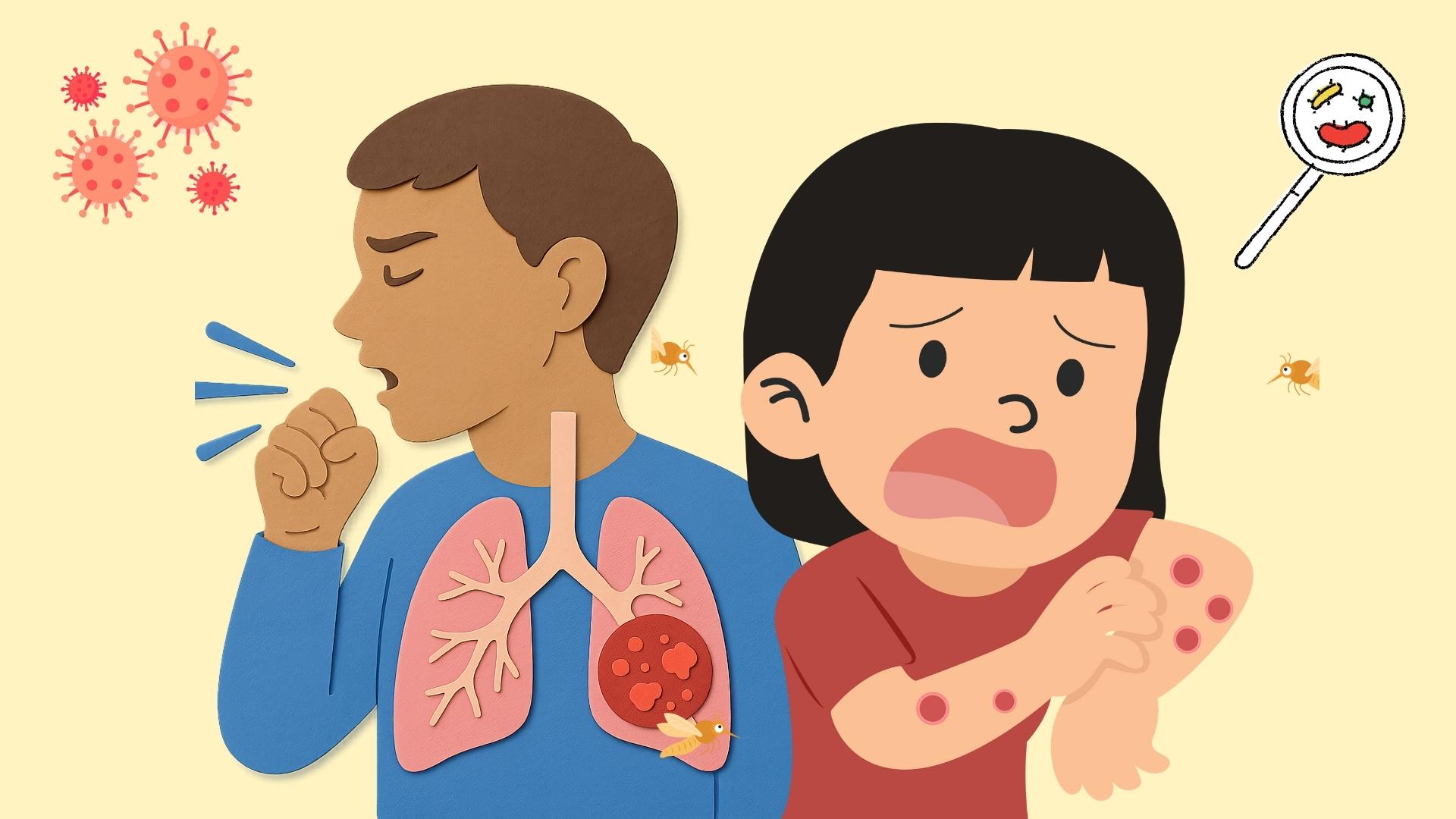 Cach giu an toan suc khoe giua mua nhieu benh truyen nhiem. Do hoa: Bao Anh