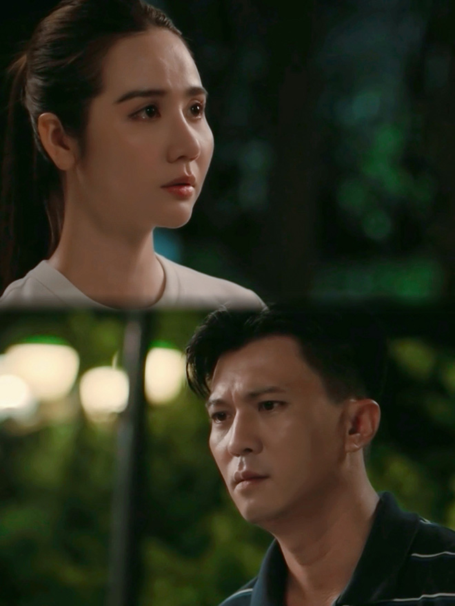 Huyen Lizzie va Ha Viet Dung tao nen cau chuyen tinh xua chia tay trong tiec nuoi cua phim “Cach em 1 milimet“.  Anh: VFC