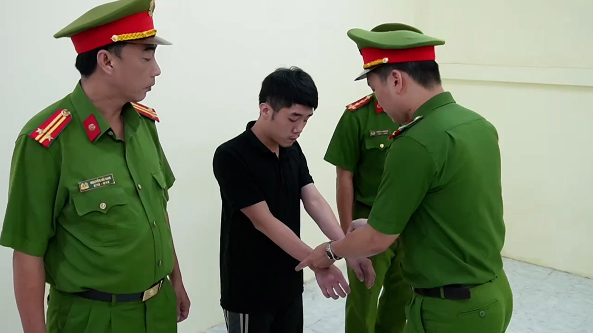 The police temporarily detained Doan Quoc Viet for posting a video inciting and dividing the region. Source: Provided by the police