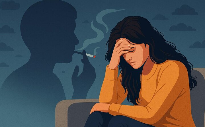 Teens who smoke e-cigarettes and cigarettes are at higher risk of depression and anxiety. Graphics: Huong Giang