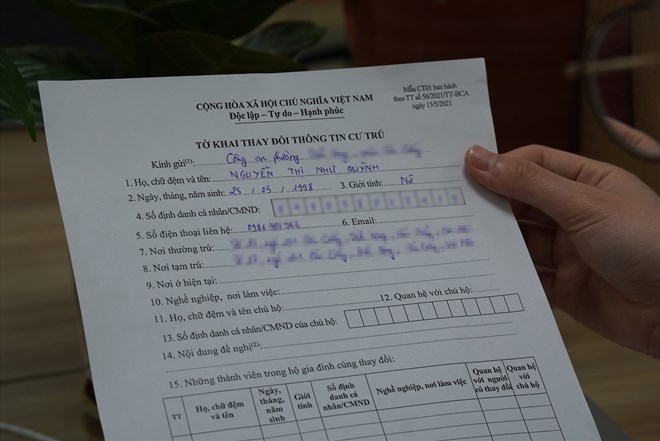 국가 식별 애플리케이션에서 거주 정보를 위조하는 행위는 개인의 경우 최대 12 000 000 VND의 벌금형에 처해질 수 있습니다. 사진: Huu Chanh