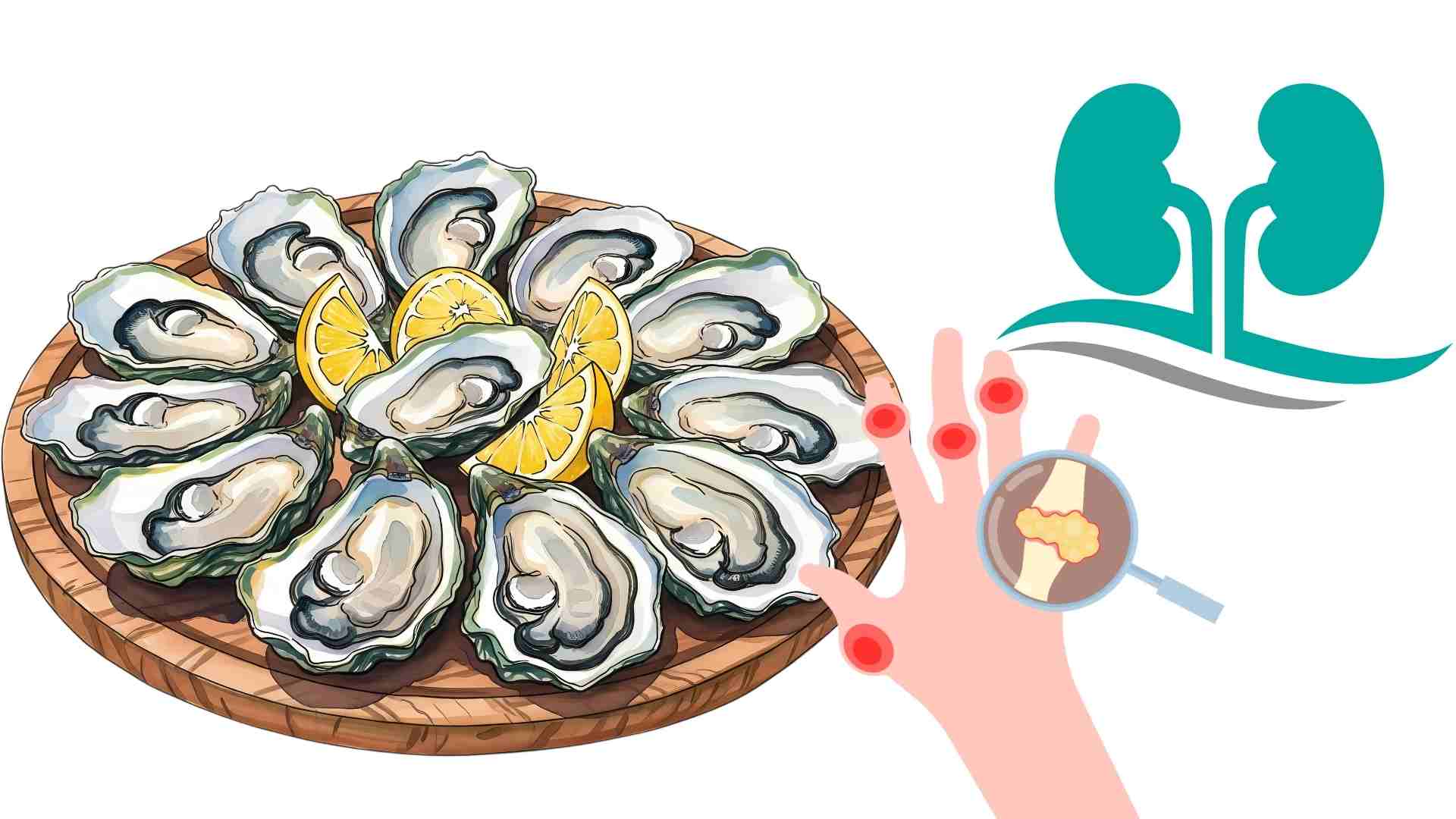 Eating oysters properly will be good for the kidneys, uric acid levels. Graphics: Ha May