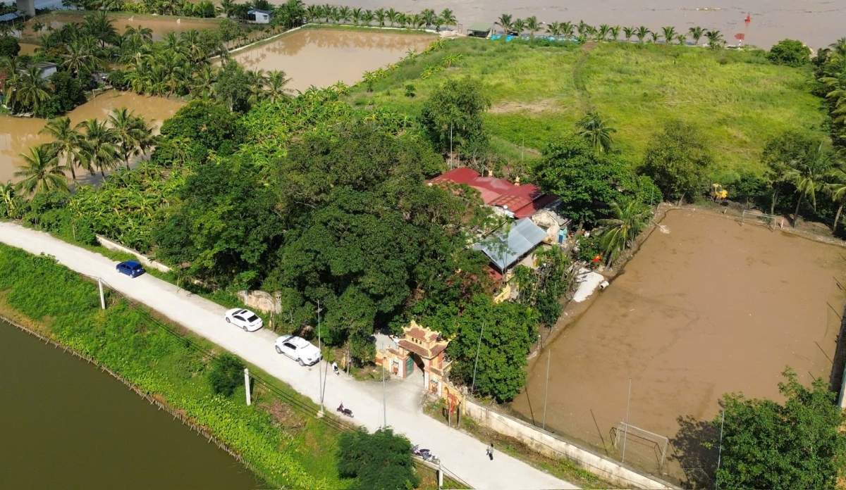 Overview of Mieu Lac on the banks of the Luoc River, Hai Phong City. Photo: Viet Cuong