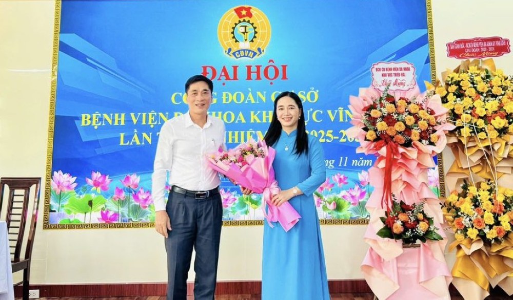 Ms. Nguyen Thi Ai Phi - Chairwoman of the Vinh Linh Regional General Hospital Trade Union. Photo: Quang Tri Trade Union