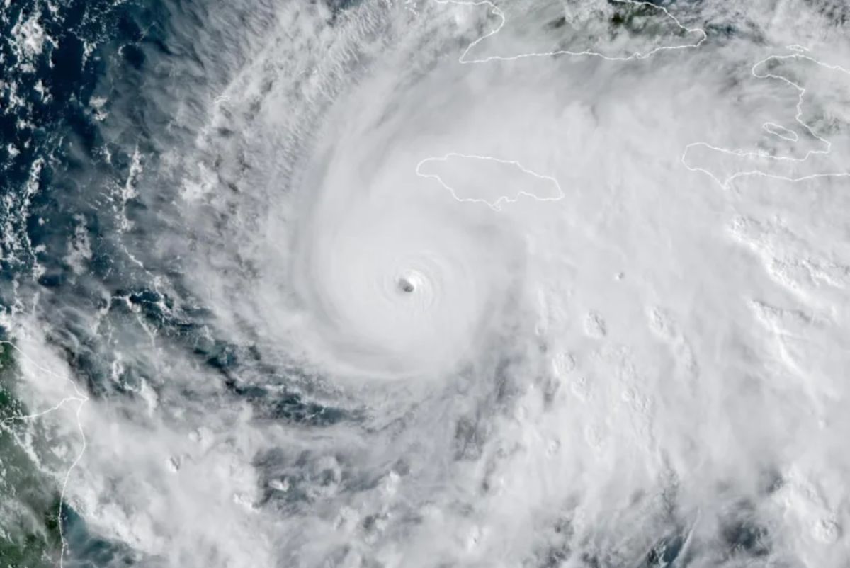 Bao Melissa tren bien Caribe ngay 28.10.2025. Anh: NOAA