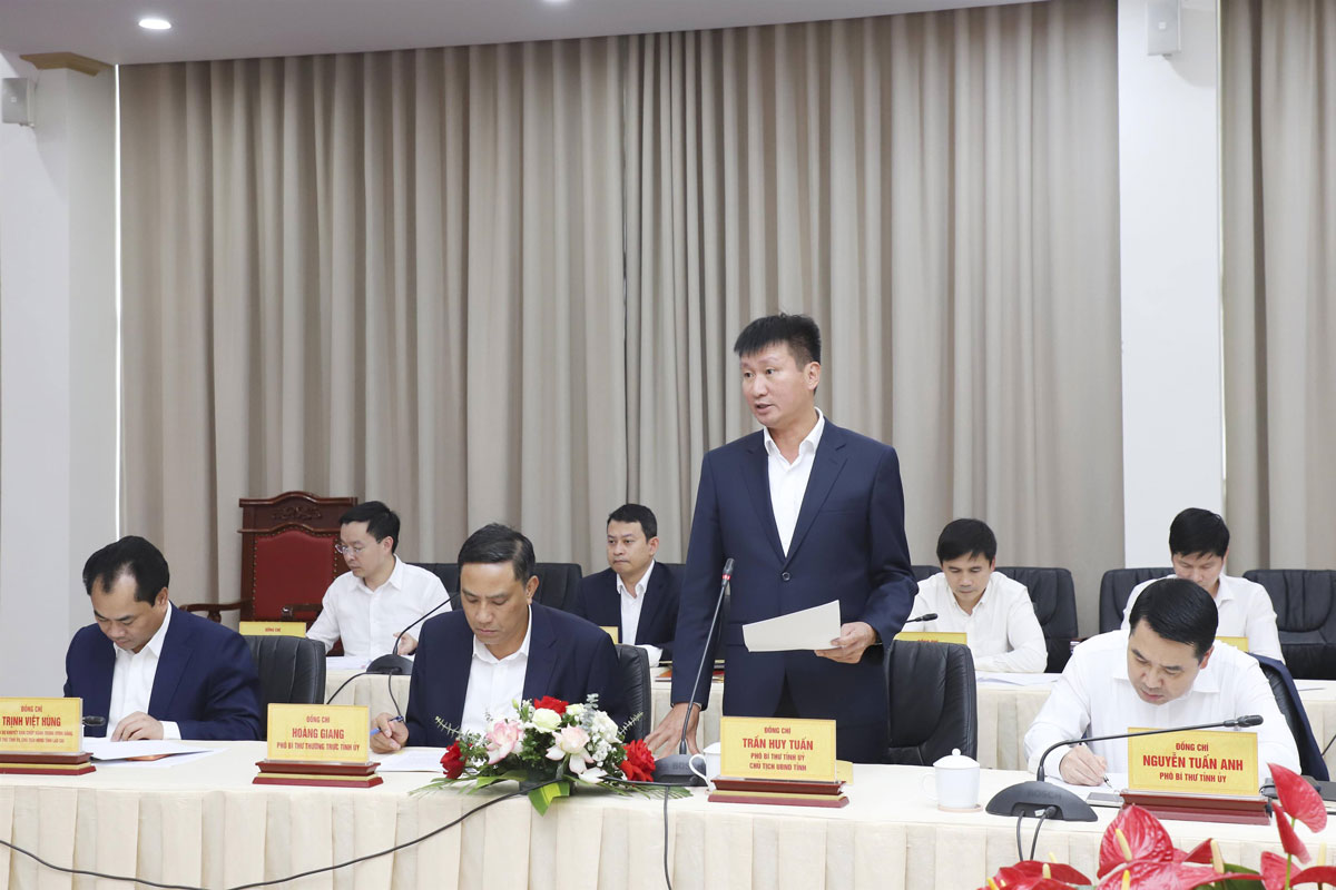 Ong Tran Huy Tuan - Chu tich UBND tinh Lao Cai. Anh: Linh Vu