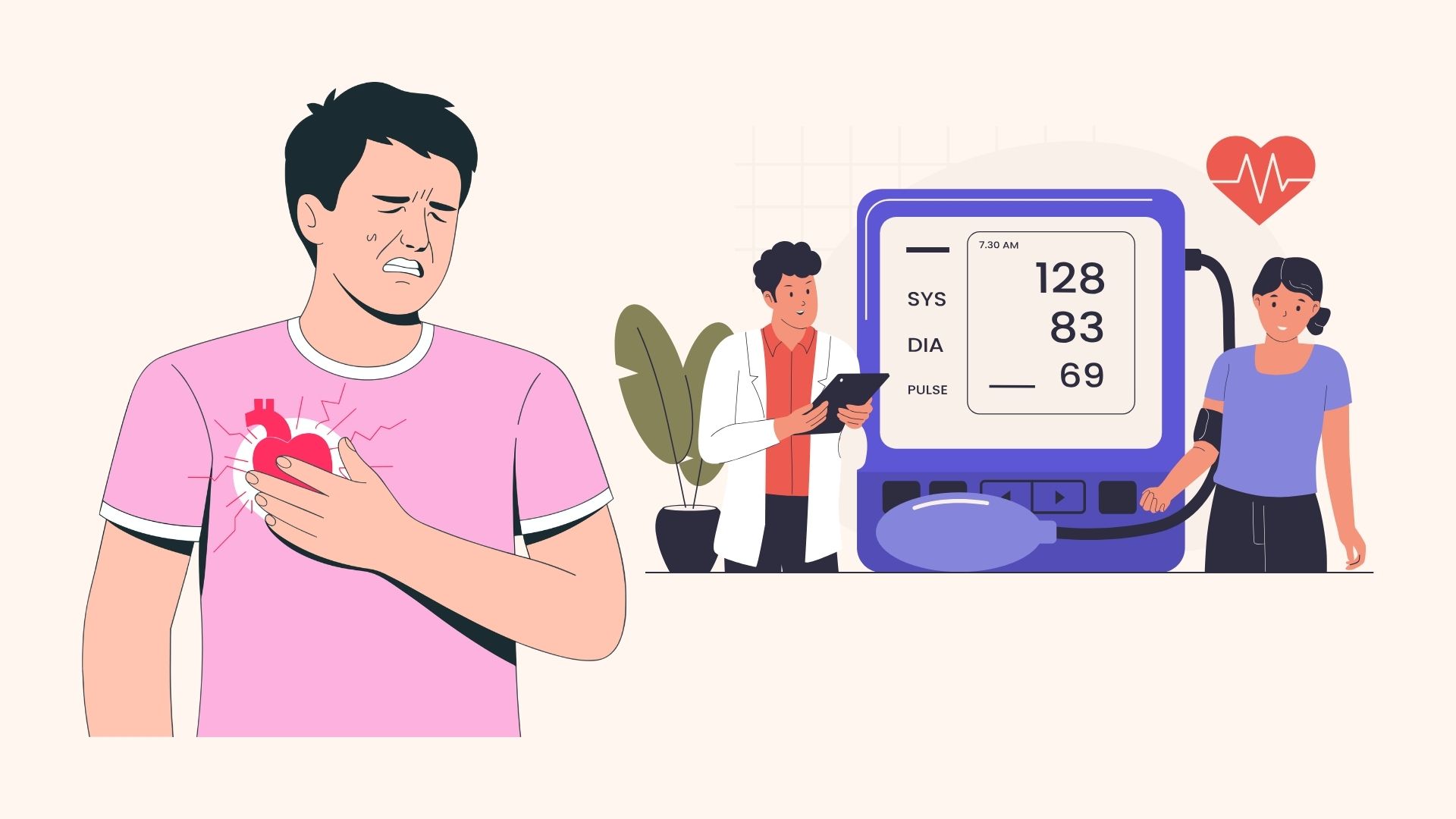 Symptoms of high blood pressure are easily overlooked. Graphics: Linh Dan