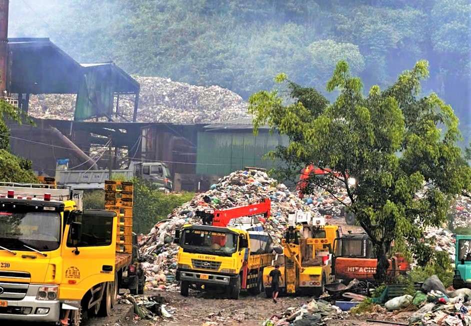 Nhà máy xử lý rác Bảo Lộc (Lâm Đồng) đã hoạt động trở lại sau thời gian dài tạm dừng. Ảnh: Phúc Khánh
