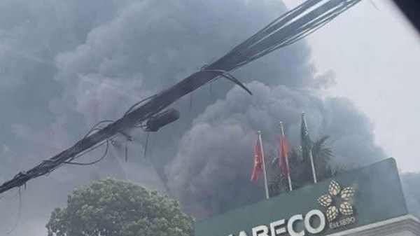 Hỏa hoạn trong khu vực Nhà máy Bia Hà Nội