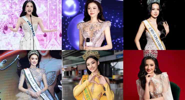 베트남은 6개 국제 미인 대회 중 상위 2개 대회에만 진출했습니다. 사진: 센 방 라 맨유.