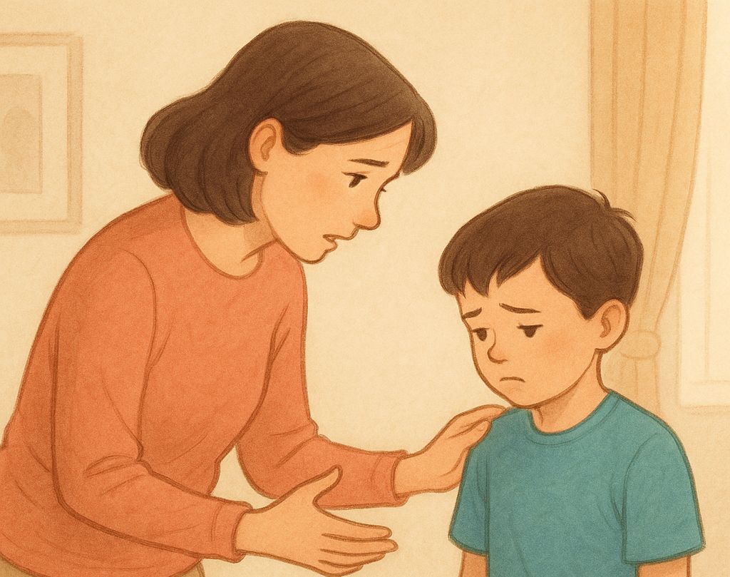 When parents control their anger, children avoid harm and learn how to live. Photo: ChatGPT - Tran Lam