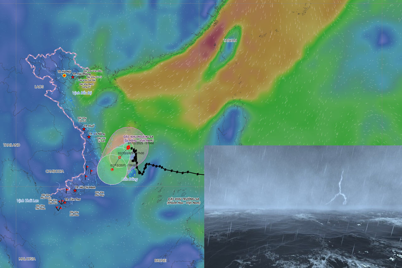 台風15号コトーは風速10m、方向転換、今後24時間の進路予測
