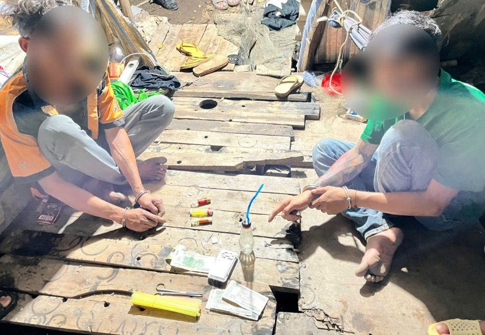 Images of drug users in Vinh Phuoc ward (Can Tho city). Photo: Can Tho City Police