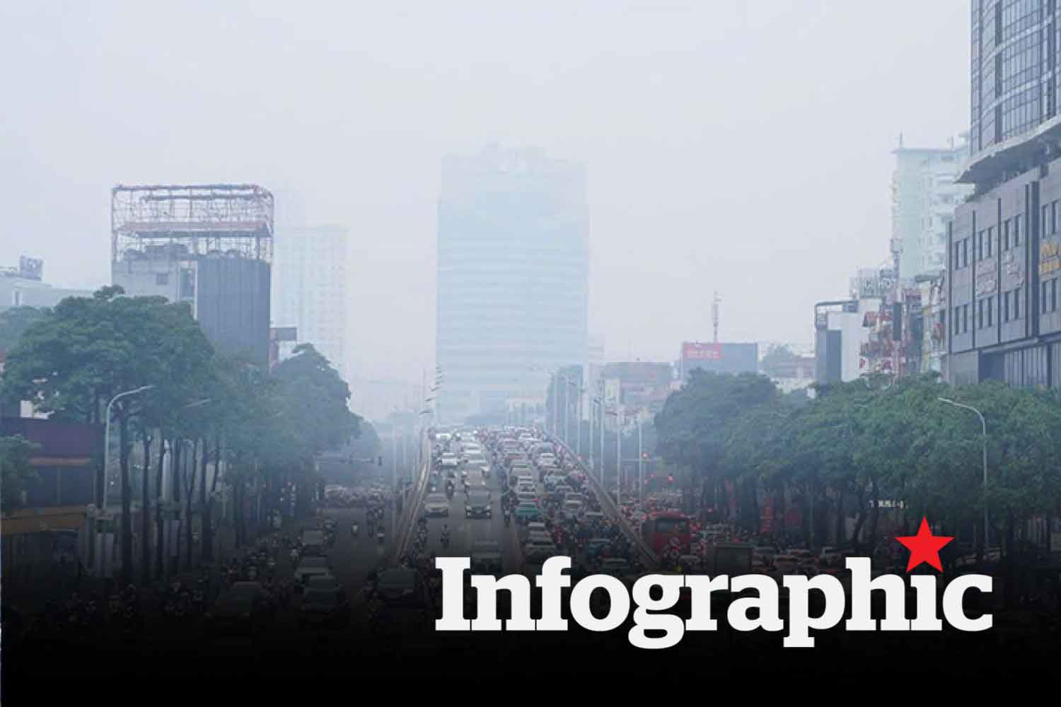 Chất lượng không khí 1.12: Hà Nội ô nhiễm không khí nặng