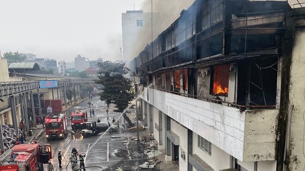 Hien truong vu chay. Anh: Thach Moc