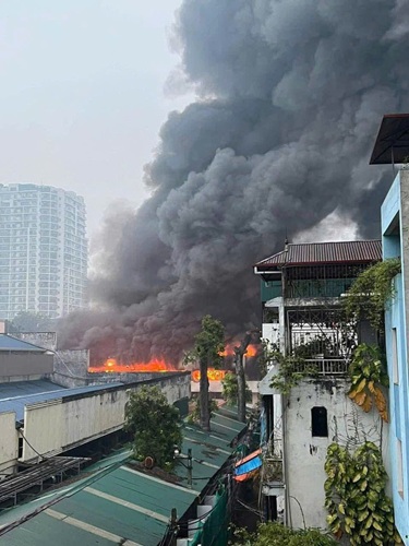 Hien truong vu chay. Anh: Thach Moc