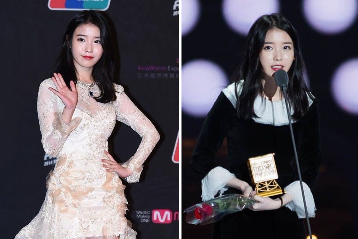 IU tai le trao giai MAMA nam 2014. Anh: cat tu video