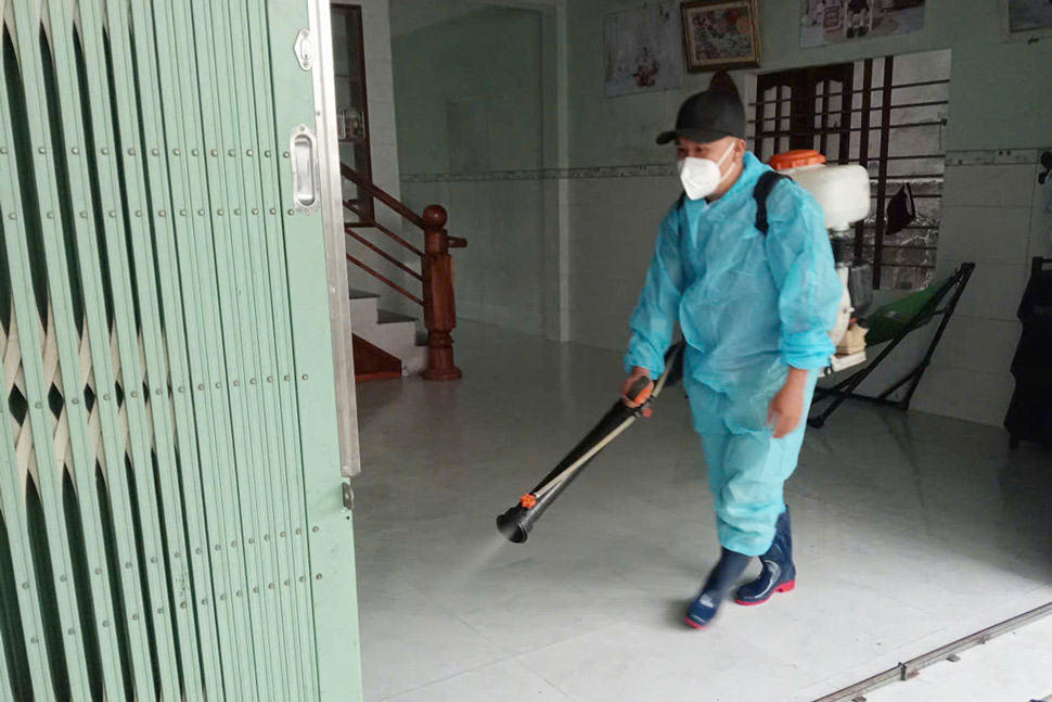 Khu khuan cac khu dan cu, ngan dich benh bung phat. Anh: CDC Gia Lai