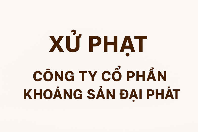 Lao Cai authorities fined Dai Phat Mineral Joint Stock Company for violations in the field of water resources and minerals. Graphic photo: Dinh Dai