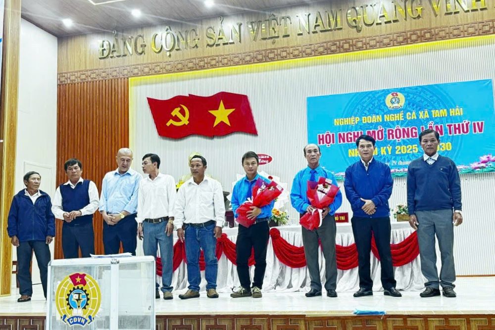 Ba nghiep doan nghe ca xa Nui Thanh, Da Nang to chuc dai hoi, bau Ban Chap hanh. Anh: Tran Thi