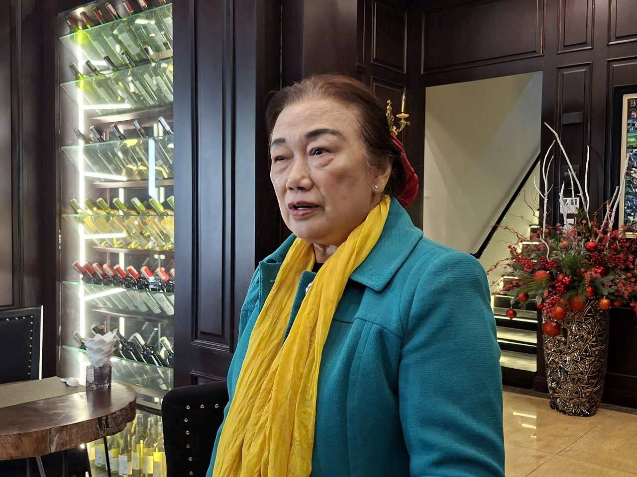 Ba Nguyen Thi Cuc - Chu tich Hoi Tu van Thue Viet Nam. Anh: Luc Giang