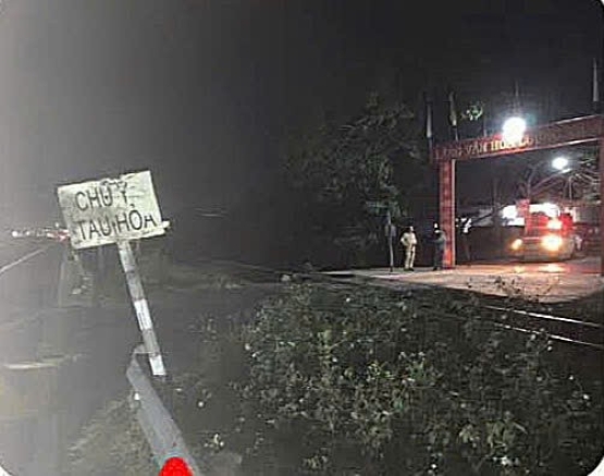 事故現場。写真:ハイフォン市交通安全委員会