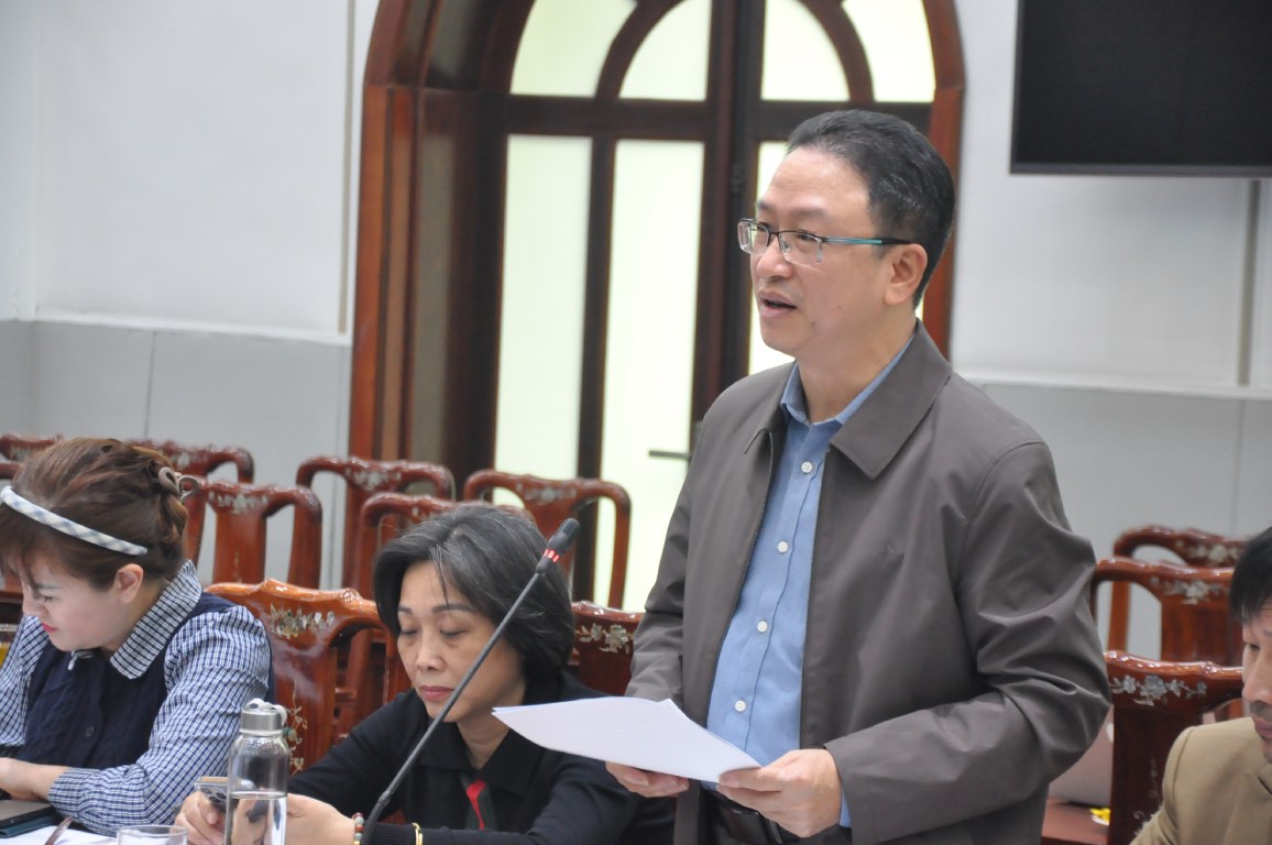 Dai bieu tham luan tai hoi thao. Anh: Bao Han