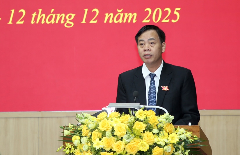 Chairman of the People's Council of Quang Tri province Nguyen Dang Quang said that the province will achieve the growth target of 8% in 2025. Photo: Cong Sang