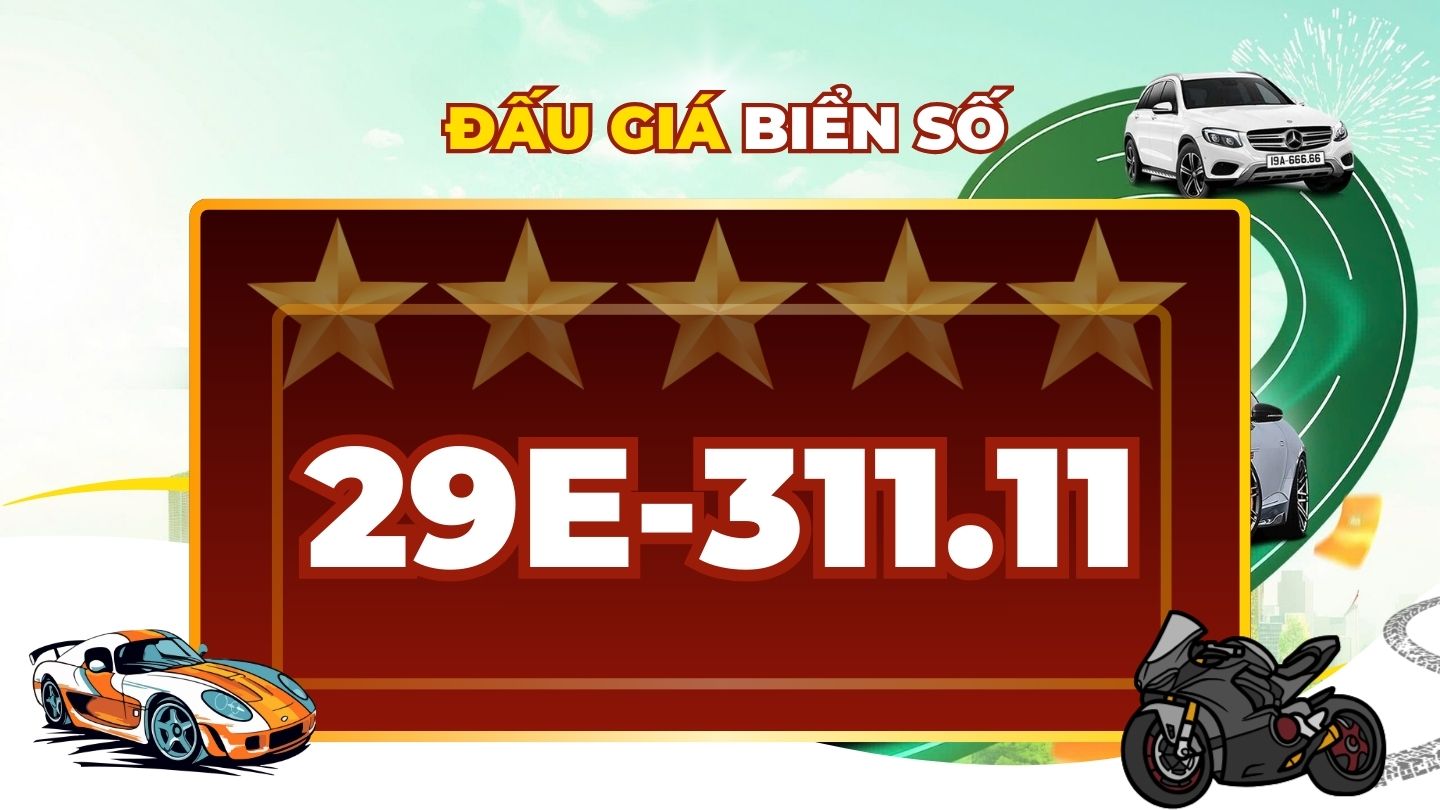 Super beautiful five-digit license plates in Hanoi are available in the auction on December 10