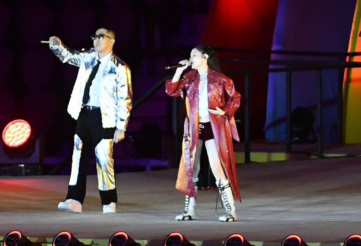 Violette Wautier hat nhep o le khai mac SEA Game 33. Anh: KHAOSOD