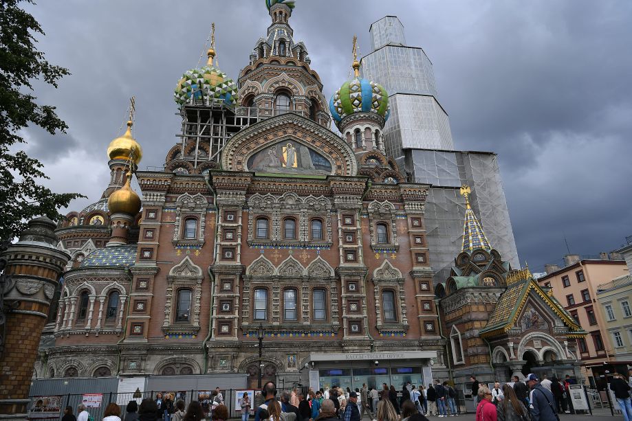 The Church of Jesus Christ is covered in blood from the outside. Photo: Viet Van
