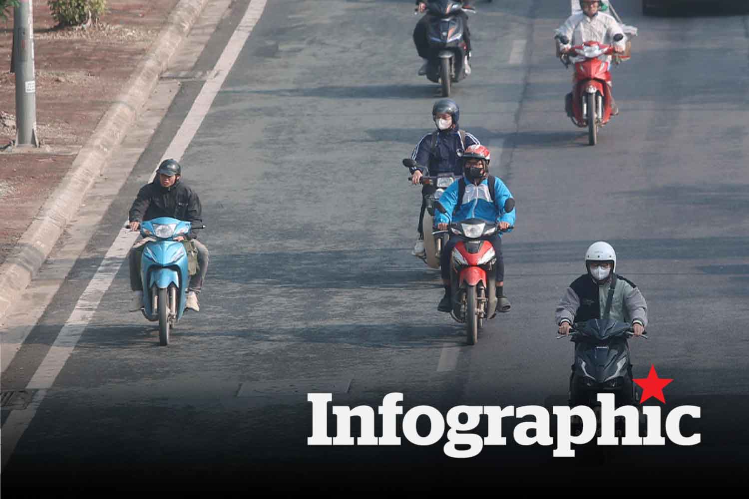 Chất lượng không khí 10.12: Gần trưa, Hà Nội vẫn ô nhiễm nghiêm trọng