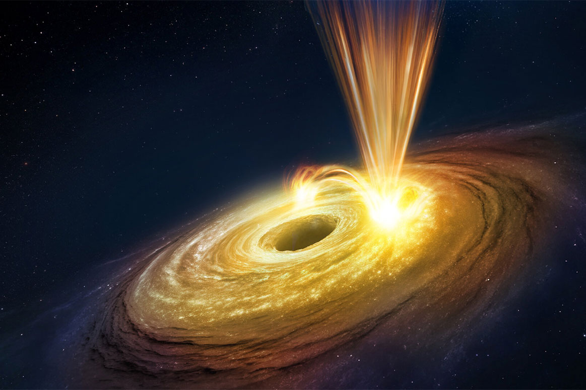Illustrative photo of black hole NGC 3783. Photo: ESA