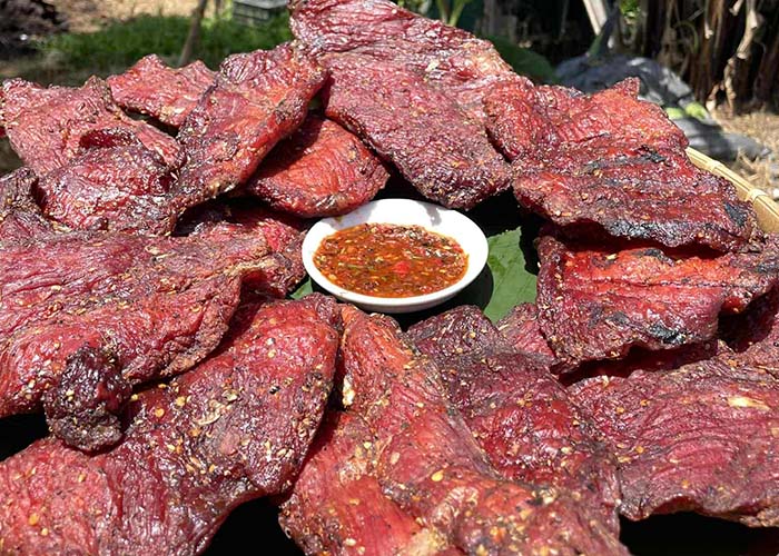 Thit gac bep la mot trong nhung mon dac san o Dien Bien. Anh: Quang Dat