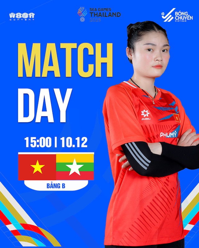 Tuyen bong chuyen nu Viet Nam ra quan gap Myanmar. Anh: VFV